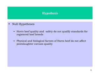 Reduction of post-slaughter beef loss and application of HACCP in meat processing centres in Ethiopia