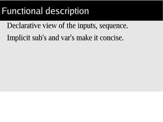 Declarative definition
sum a list ...
 