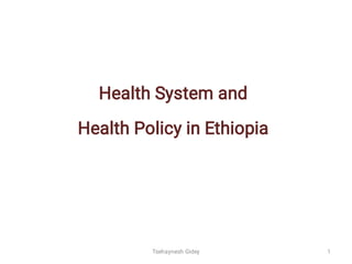 Ethiopian Health Systems and Policy.pdf note | PDF