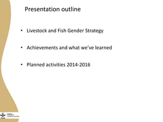 Gender in the Ethiopia small ruminant value chain