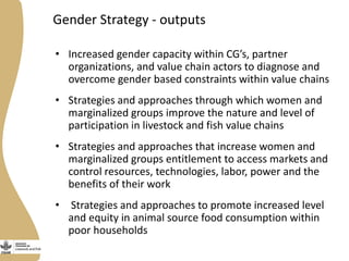Gender in the Ethiopia small ruminant value chain