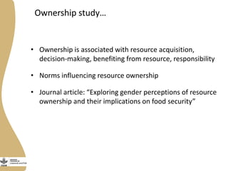 Gender in the Ethiopia small ruminant value chain