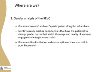 Gender in the Ethiopia small ruminant value chain