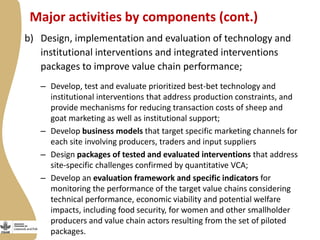 Improving the performance of pro-poor value chains of sheep and goats for enhanced livelihood, food and nutrition security in Ethiopia: Introduction to the new IFAD Project