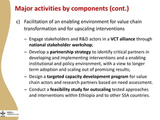 Improving the performance of pro-poor value chains of sheep and goats for enhanced livelihood, food and nutrition security in Ethiopia: Introduction to the new IFAD Project