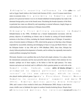 Ethiopia’s role of counter terrorism and its implication in the horn of ...