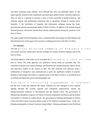Ethiopia’s role of counter terrorism and its implication in the horn of ...