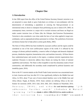 Ethiopia’s role of counter terrorism and its implication in the horn of ...