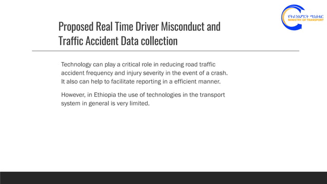 Ethiopia traffic real time data tracking | PDF