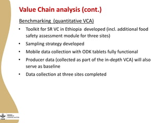 Update on the Ethiopia sheep and goats value chain development project