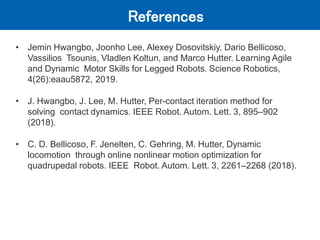 Learning agile and dynamic motor skills for legged robots | PPTX