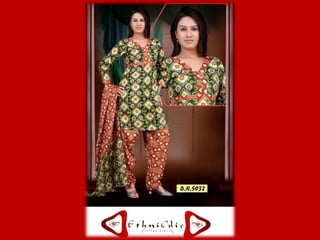 Ethnic chic dotton dress design catalog