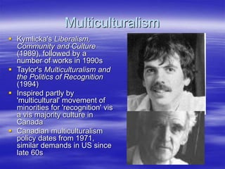 Typology of Multiculturalism
Multiculturalism
State Policy
Demographic
Fact
Ideology
Varieties of Multiculturalism
Polyeth...