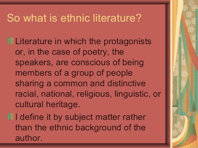 Ethnic fiction picture