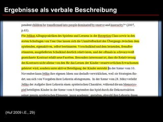 Ergebnisse als verbale Beschreibung




(Huf 2009 i.E., 29)
 