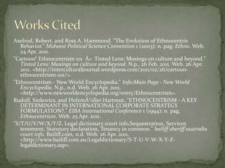 Ethnocentric Stereotypes