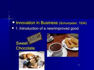 1515
 Innovation in BusinessInnovation in Business (Schumpeter, 1934)(Schumpeter, 1934)
 1. Introduction of a1. Introduc...