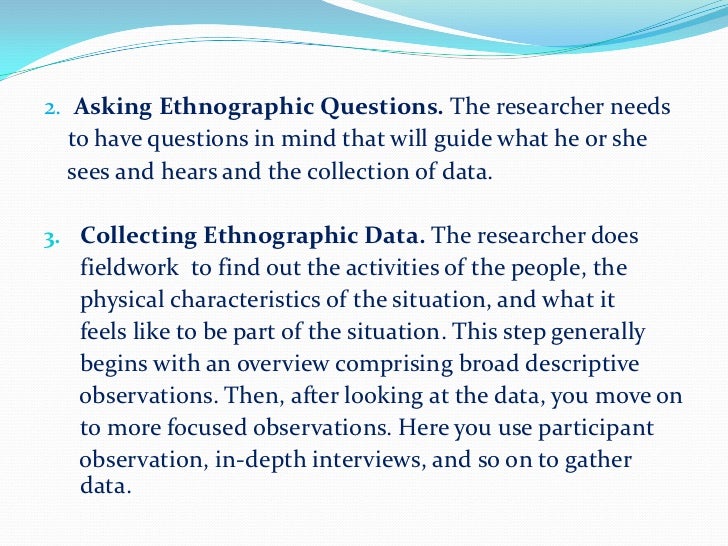 Ethnographic research (2)