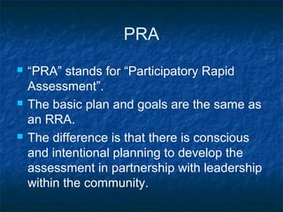 Rapid Rural Assessment in the Philippines | PPT