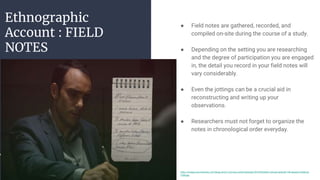 Ethnographic research methodology (ss) | PPTX