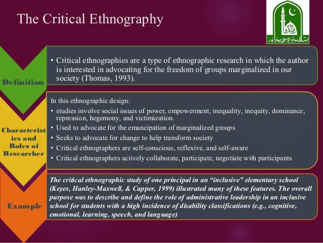 what is critical ethnography research