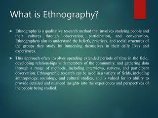 What Is Ethnography Research Method – IWLTT