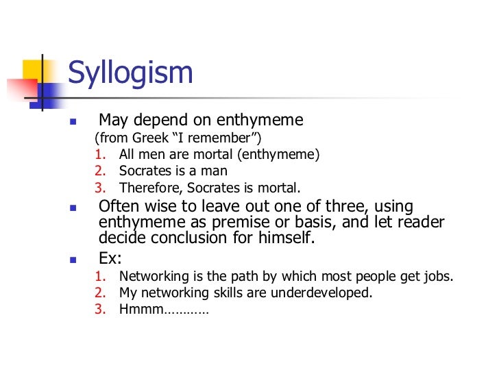 Enthymeme and syllogism image