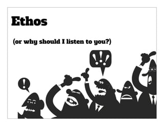 Ethos
(or why should I listen to you?)

 