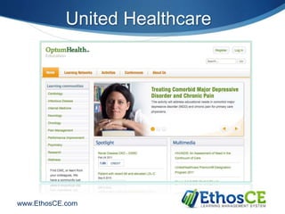 Ethos Learning EthosCE Learning Management System for Continuing Medical Education | PPT