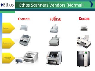 Ethos Scanners Vendors (Normal)



Desktop




Departmental




Production &
 Archiving
 