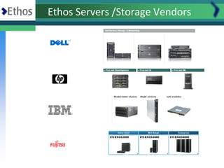 Ethos Servers /Storage Vendors
 