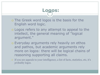 Ethospathoslogos | PPTX