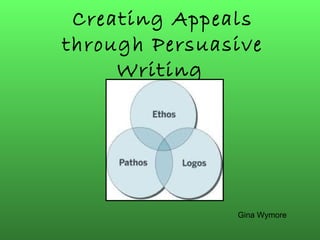 Creating Appeals through Persuasive Writing   Gina Wymore 