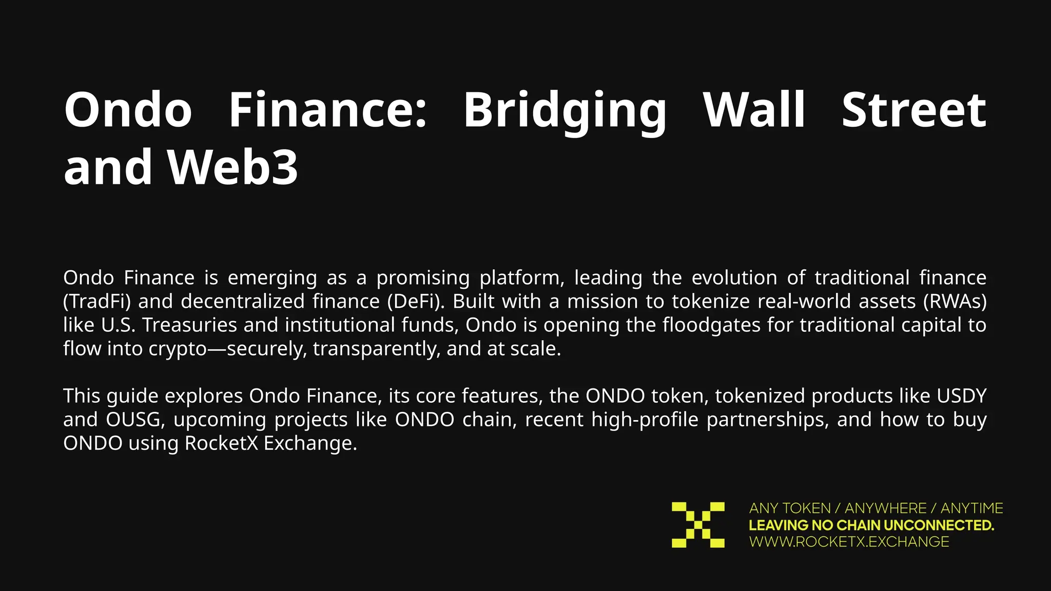 🚀 Ondo Finance: The Future of Tokenized Real-World Assets (RWAs) is Here!  🌎💰 | PPTX