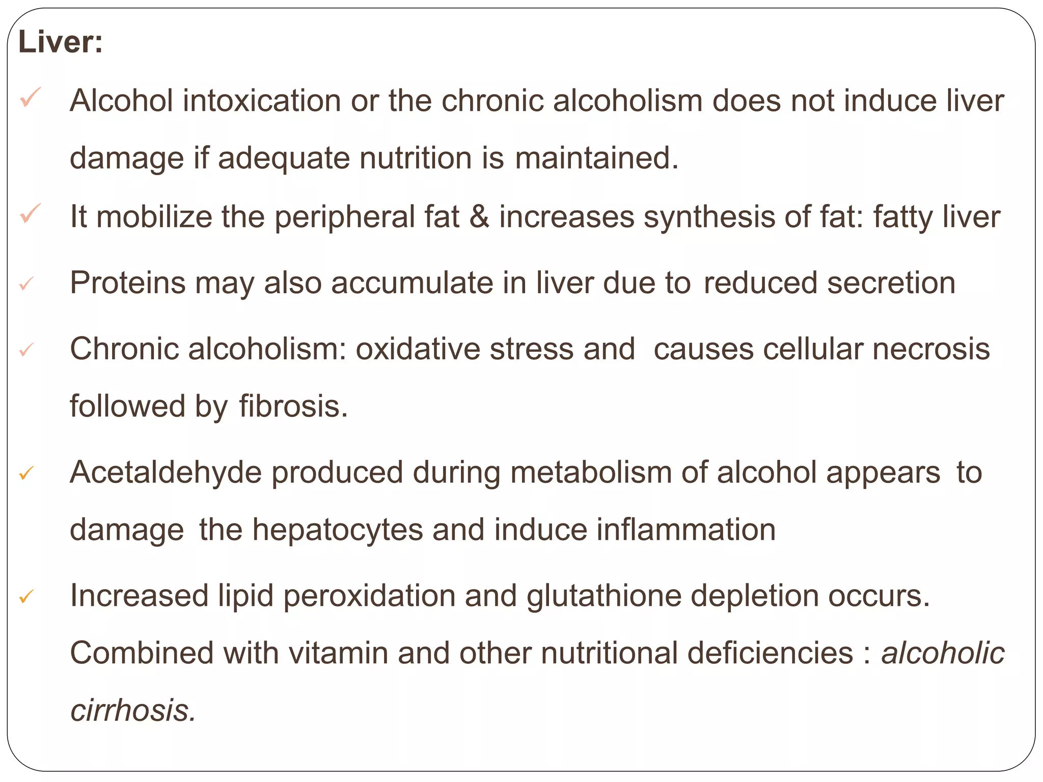 glutathione deficiency alcohol Detoxification Chronic Glutathione Depletion Confers Protection