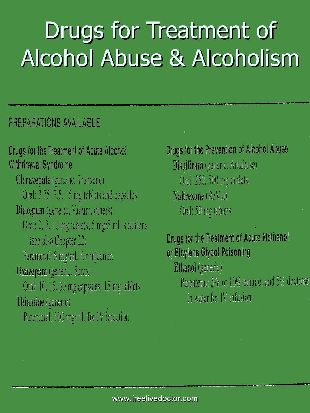 Ethyl & methyl alcohols