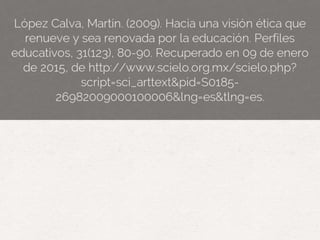 Etica, Moral y Educación