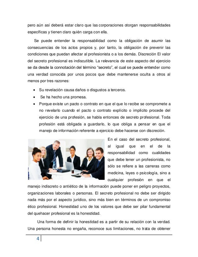 Unidad 3. Ética en el ejercicio de la profesión