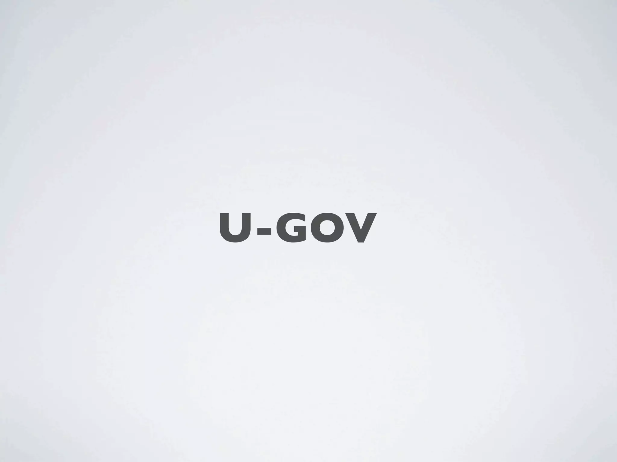 U-GOV
 