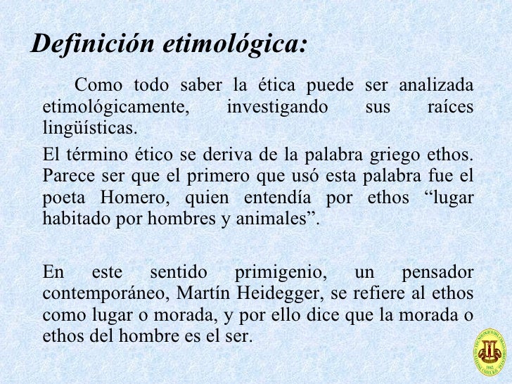 Etica como disciplina