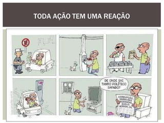 TODA AÇÃO TEM UMA REAÇÃO
 