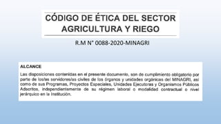 R.M N° 0088-2020-MINAGRI
 