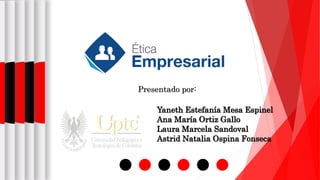 Presentado por:
Yaneth Estefanía Mesa Espinel
Ana María Ortiz Gallo
Laura Marcela Sandoval
Astrid Natalia Ospina Fonseca
 