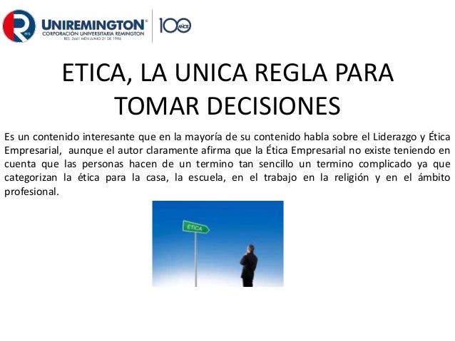 Libro Etica La Unica Regla Para Tomar Decisiones | libro etica la unica regla para tomar decisiones by Libro Etica La Unica Regla Para Tomar Decisiones | libro etica la unica regla para tomar decisiones by