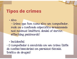 Ética e legislação em informática