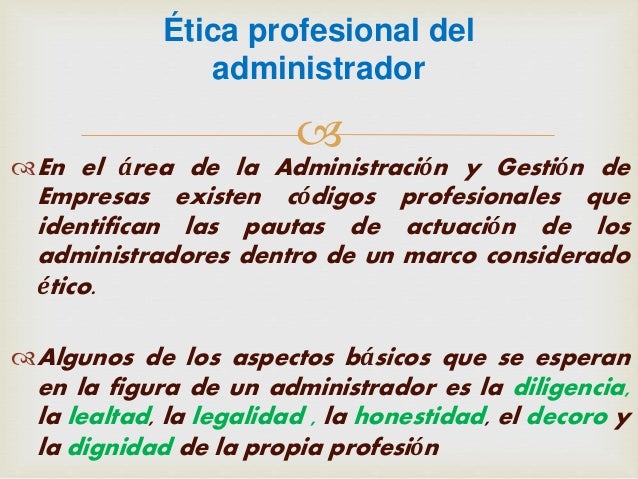 Etica profesional