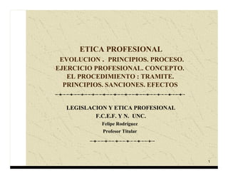 Etica profesional, 1