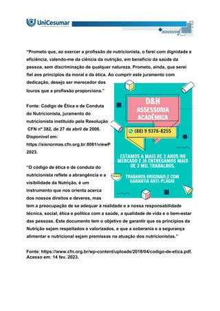 ETICA PROFISSIONAL DA NUTRIÇÃO - Copia.pdf
