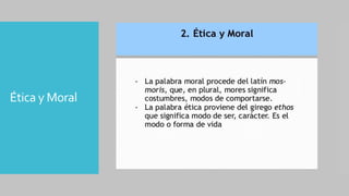 Ética y Moral
 