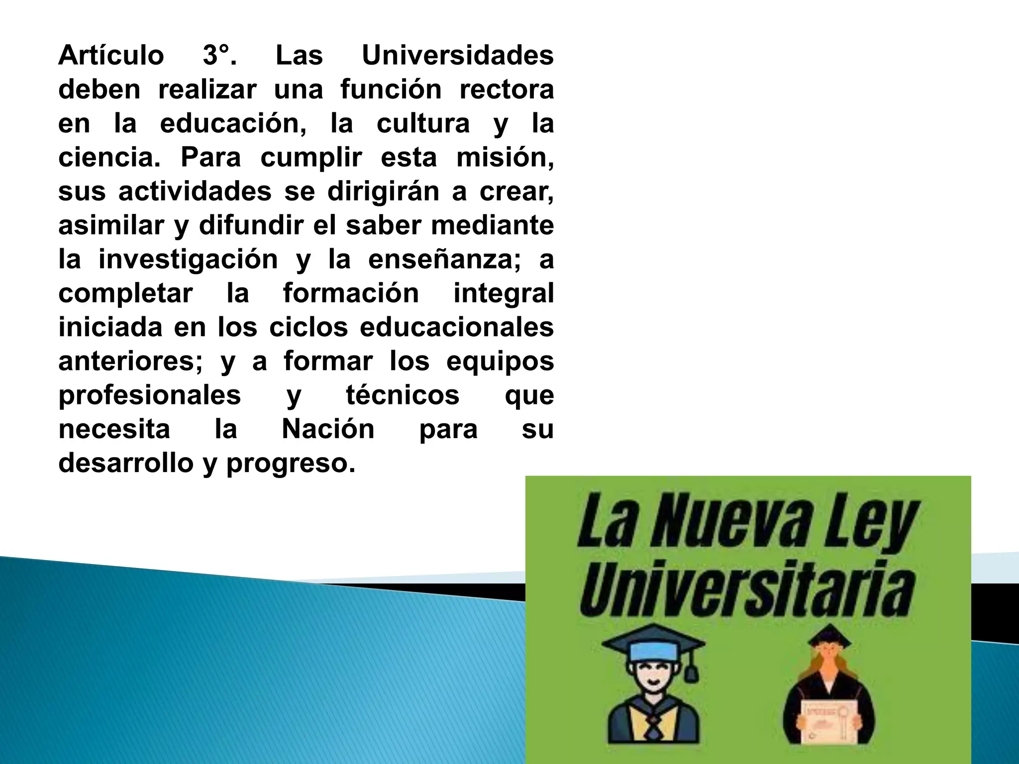 ley de universidades